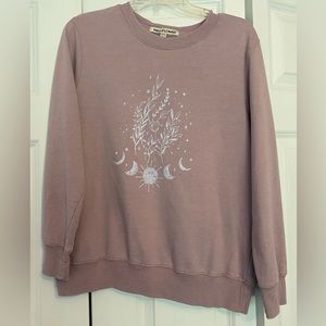 Wallflower Sweatshirt Sz M Sun Moon Stars